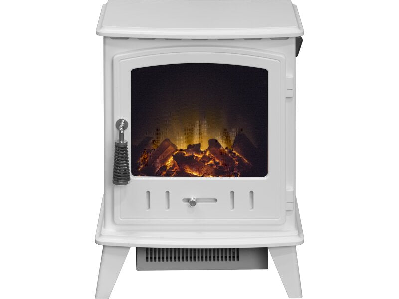 Ambient Glow Lunar - Electric Stove - Grey Enamel, White & Black