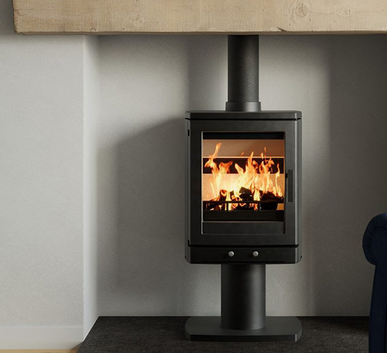 ACR Wood Pecker On Pedestal 5 - 5Kw - Multi-Fuel Stove