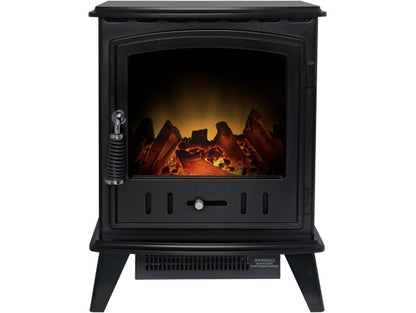 Ambient Glow Lunar - Electric Stove - Grey Enamel, White & Black