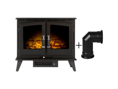 Ambient Glow Paris - Electric Stove - Black & Grey